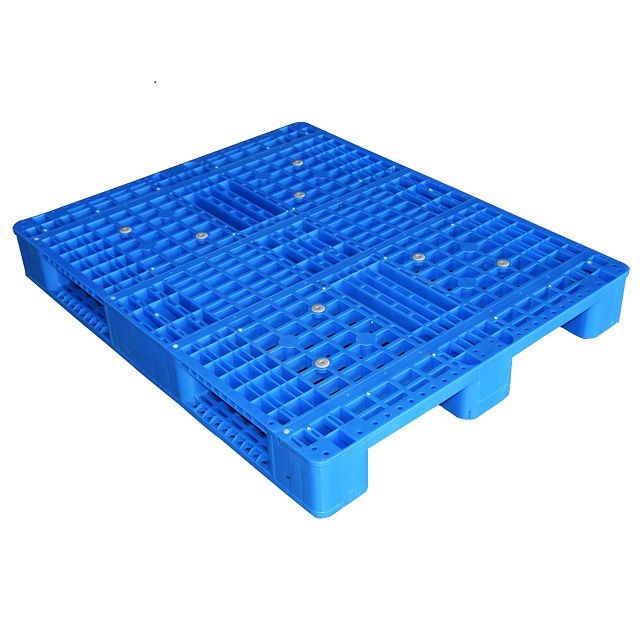 Warehouse Medium Duty Injection Static Load 4 Ton Turnover Plastic Pallet with 3 Runners