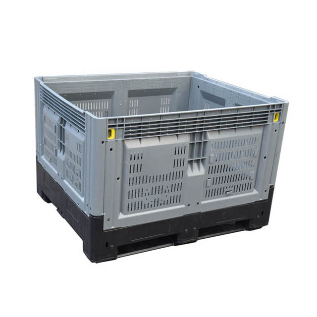 Heavy Duty Large Mesh Fruit And Vegetable Collapsible Plastic Pallet Box for Agriculture