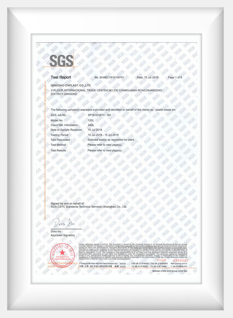 SGS material test report of garbage can4