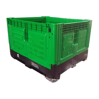 Heavy Duty Food Grade Vented Collapsible Plastic Pallet Bin for Fruit Factory