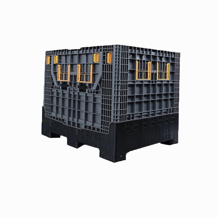 Heavy Duty Large Stackable HDPE Collapsible Plastic Pallet Box For Sale