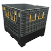 Textile Use Steady Plastic Folding Pallet Box with Tag Holder