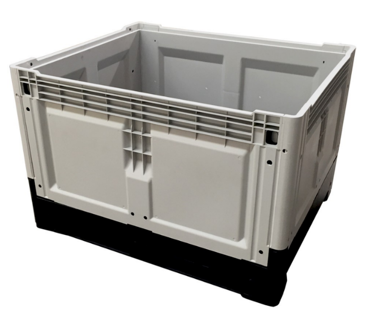 1200*1000*810mm Soild Surface Heavy Duty Foldable Large Plastic Pallet Box