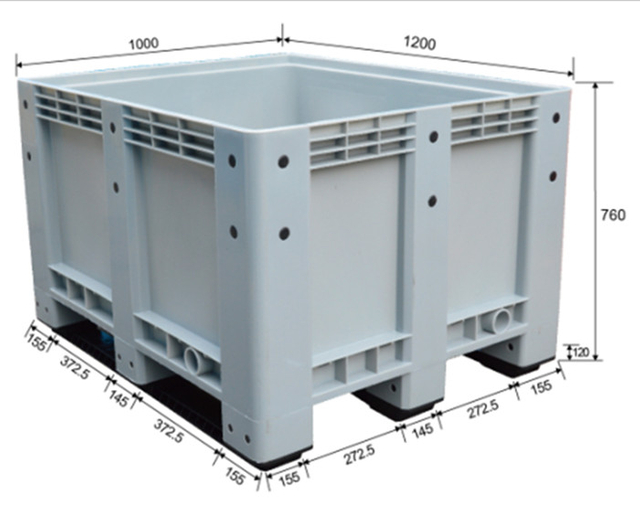 Seafood Storage Solid Bulk Pallet Bins