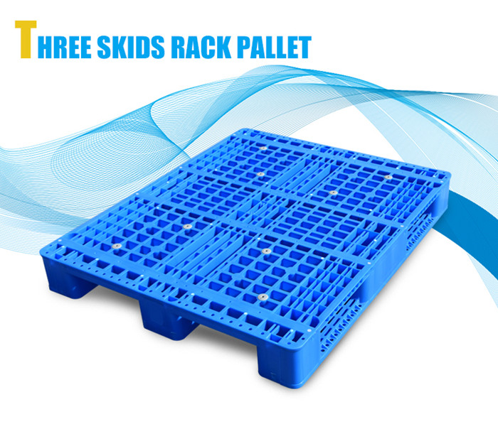 Hot sell hdpe 3 skids racking ASRS plastic pallet for sell 