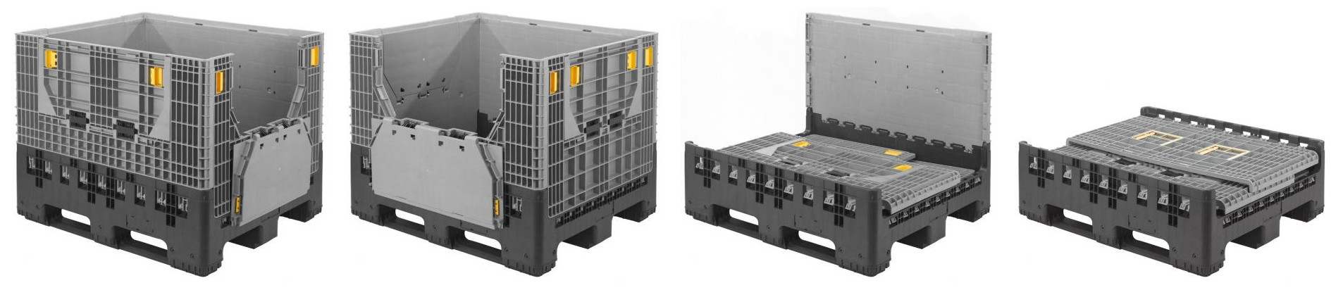 Collapsible Bulk Containers with Drop Doors for Auto Industry 